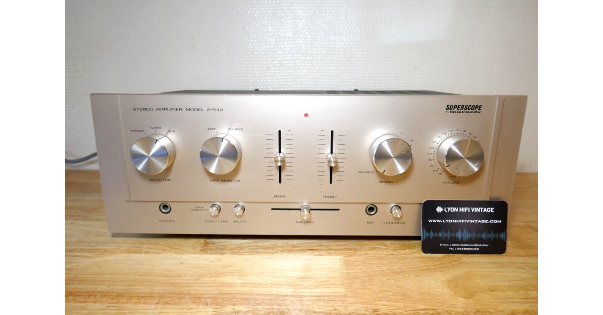 Ampli HiFi Vintage Superscope BLA-545 (Marantz) Révisé, Garanti 1 An